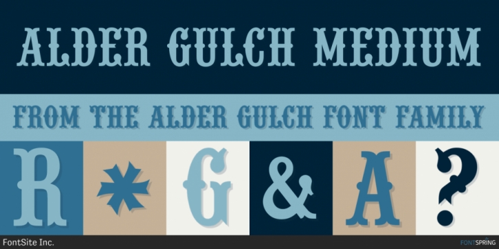 Alder Gulch font preview
