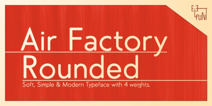 Air Factory Rounded font preview