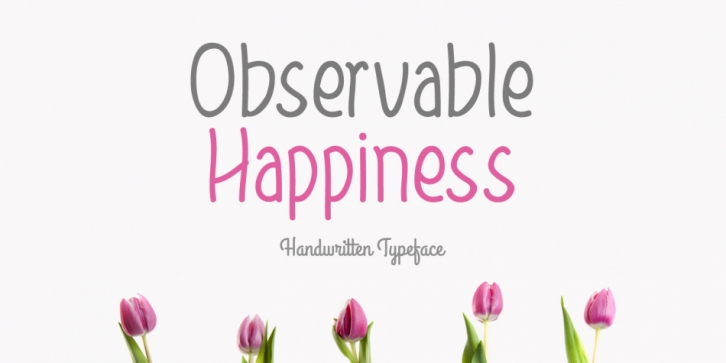 Observable Happiness font preview