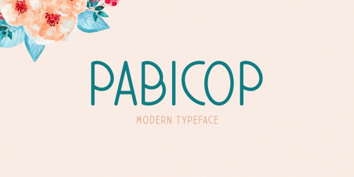 Pabicop font preview