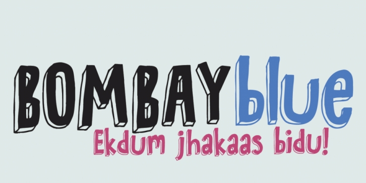 Bombay Blue font preview