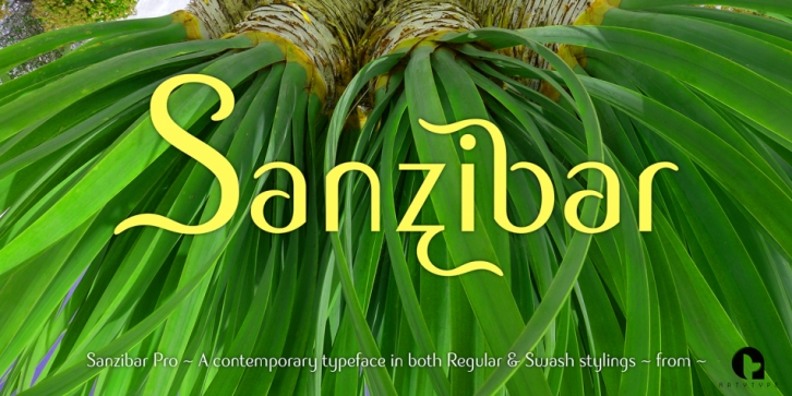 Sanzibar font preview