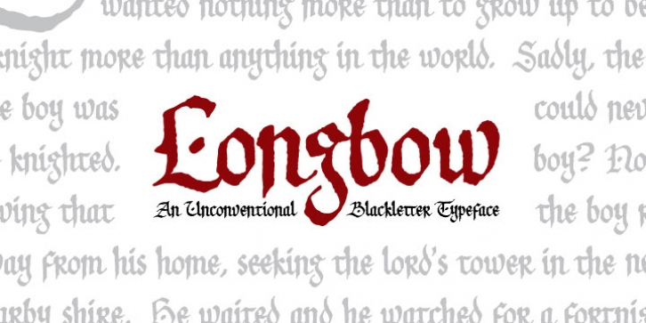 Longbow BB font preview