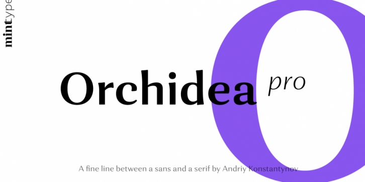 Orchidea Pro font preview