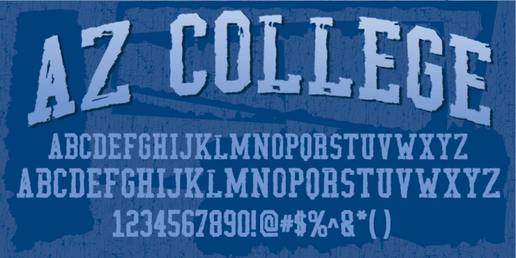 AZ College font preview