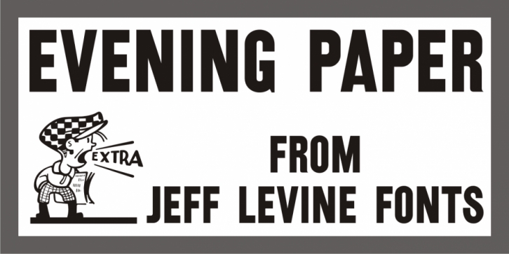 Evening Paper JNL font preview