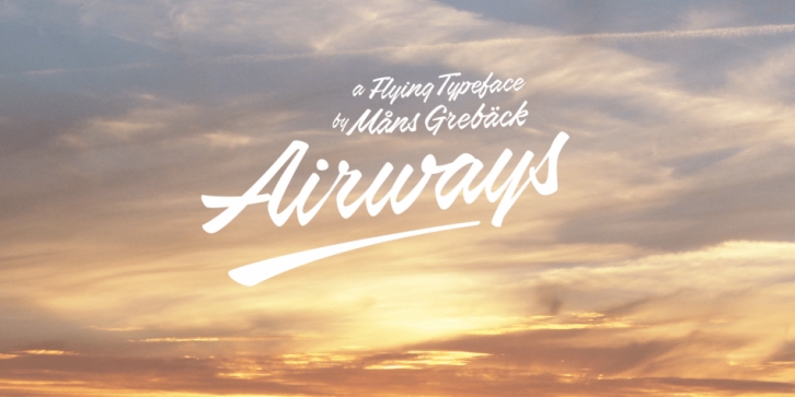 Airways font preview