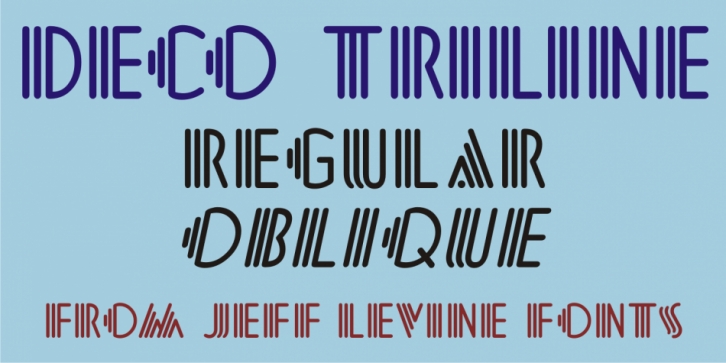 Deco Triline JNL font preview
