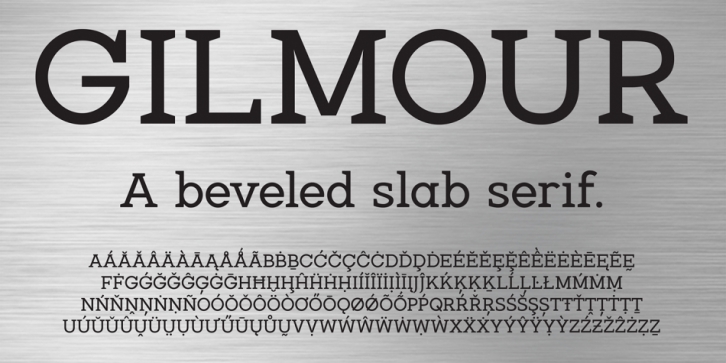 Gilmour font preview