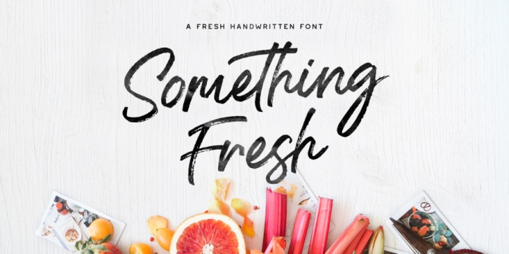 Something Fresh font preview