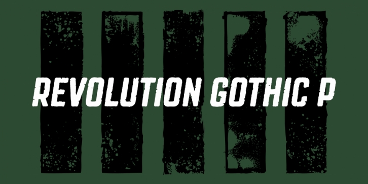 Revolution Gothic P font preview