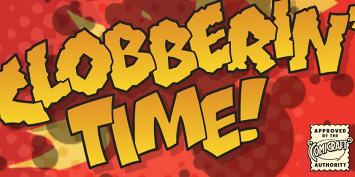 Clobberin Time font preview