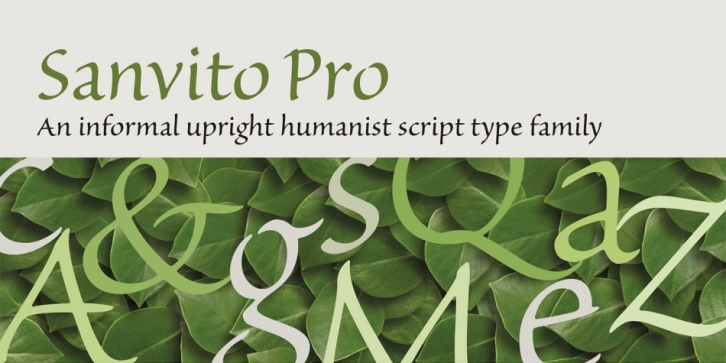 Sanvito Pro font preview