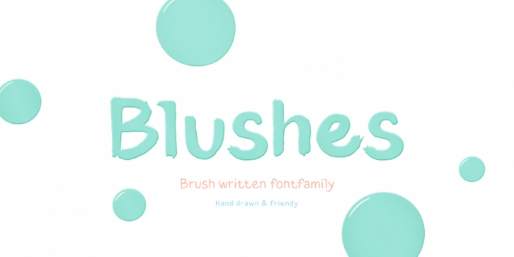 Blushes font preview