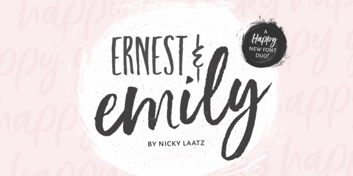 Ernest and Emily Font Duo font preview