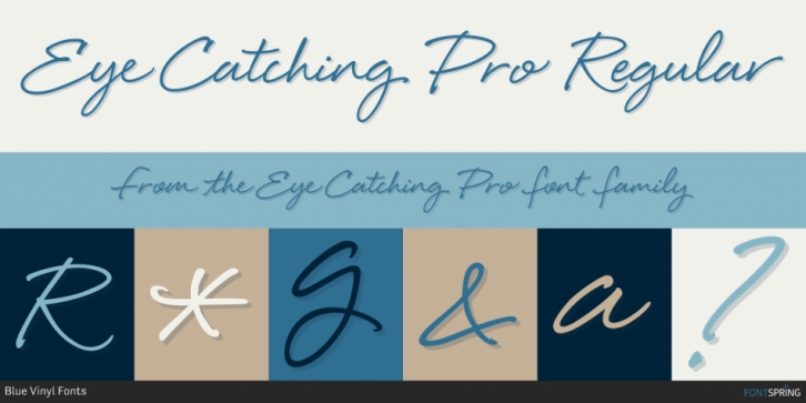 Eye Catching Pro font preview
