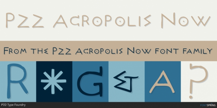 P22 Acropolis Now font preview