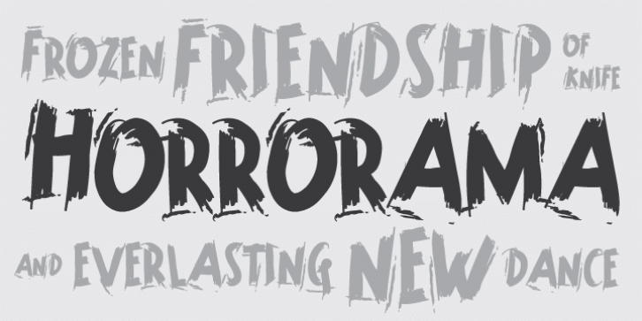 Horrorama font preview