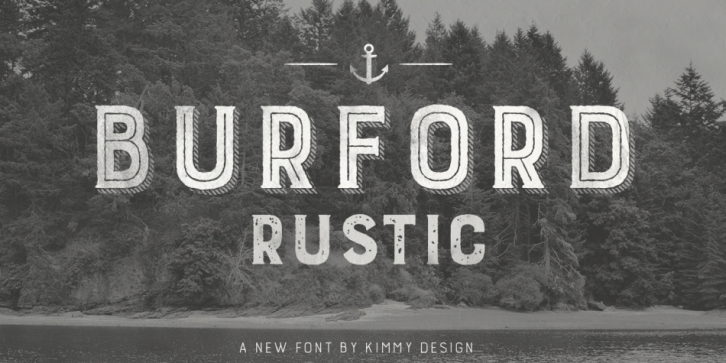 Burford Rustic font preview