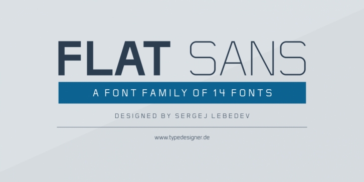Flat Sans font preview