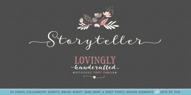 Storyteller font preview