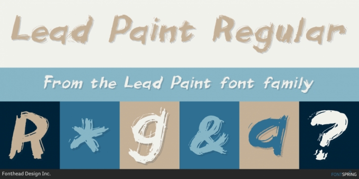 Lead Paint font preview