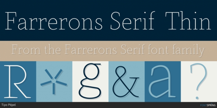 Farrerons Serif font preview