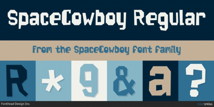SpaceCowboy font preview