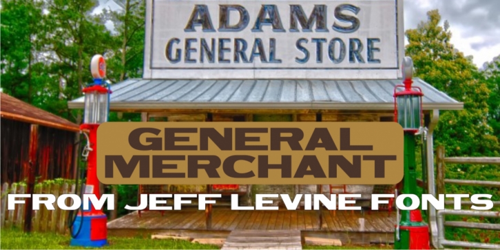 General Merchant JNL font preview