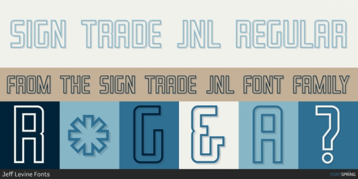 Sign Trade JNL font preview