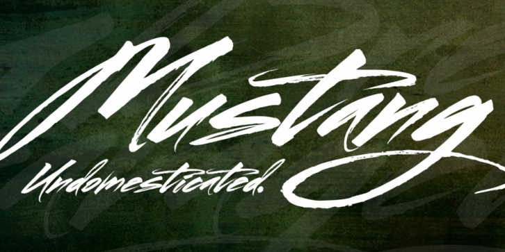 Mustang font preview