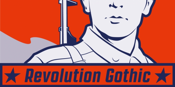 Revolution Gothic font preview