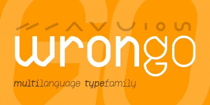 Wrongo 4F font preview