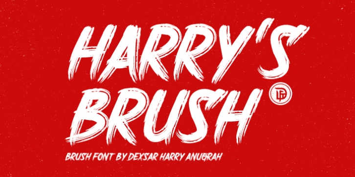 DHF Harrys Brush font preview
