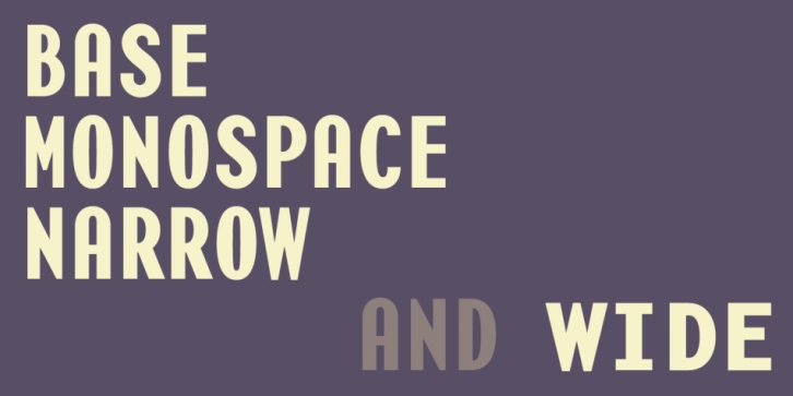 Base Monospace font preview