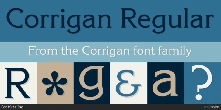 Corrigan font preview
