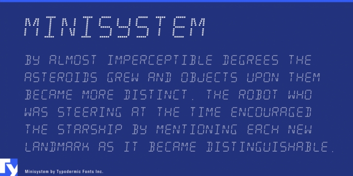 Minisystem font preview