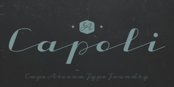 CA Capoli font preview