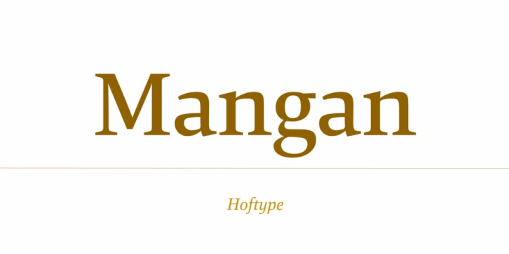 Mangan font preview