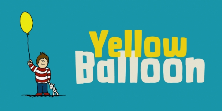 Yellow Balloon font preview