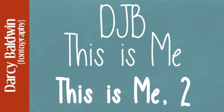 DJB This Is Me font preview