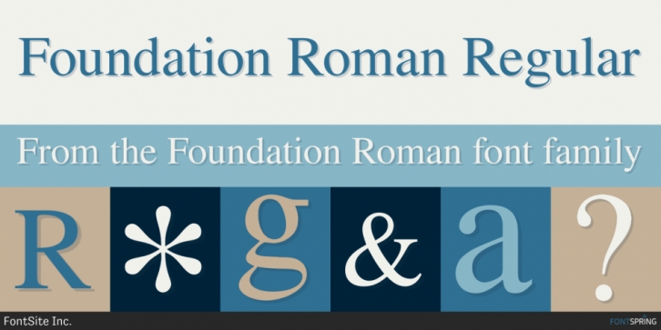Foundation Roman font preview
