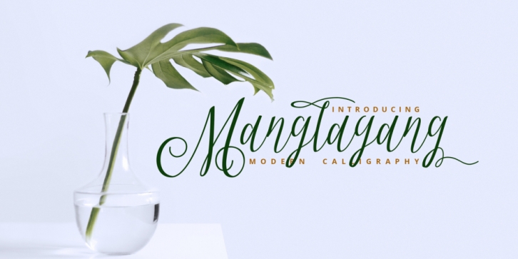 Manglayang Script font preview