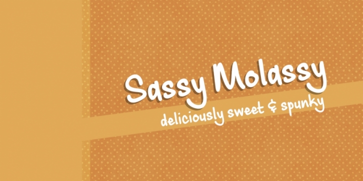 Sassy Molassy font preview