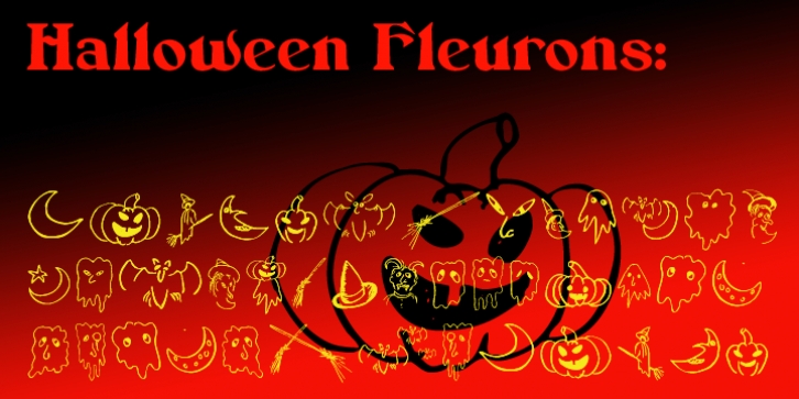Halloween Fleurons font preview