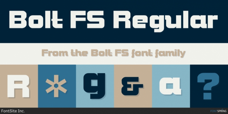 Bolt FS font preview
