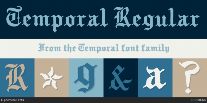 Temporal font preview