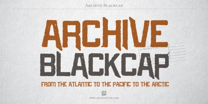 Archive Blackcap font preview