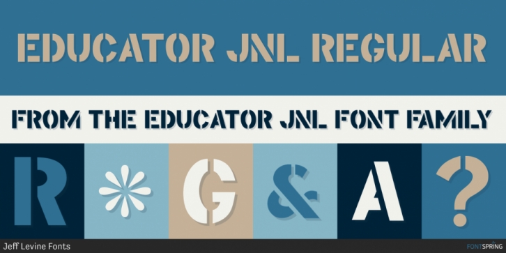 Educator JNL font preview