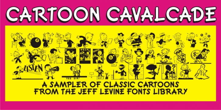 Cartoon Cavalcade JNL font preview